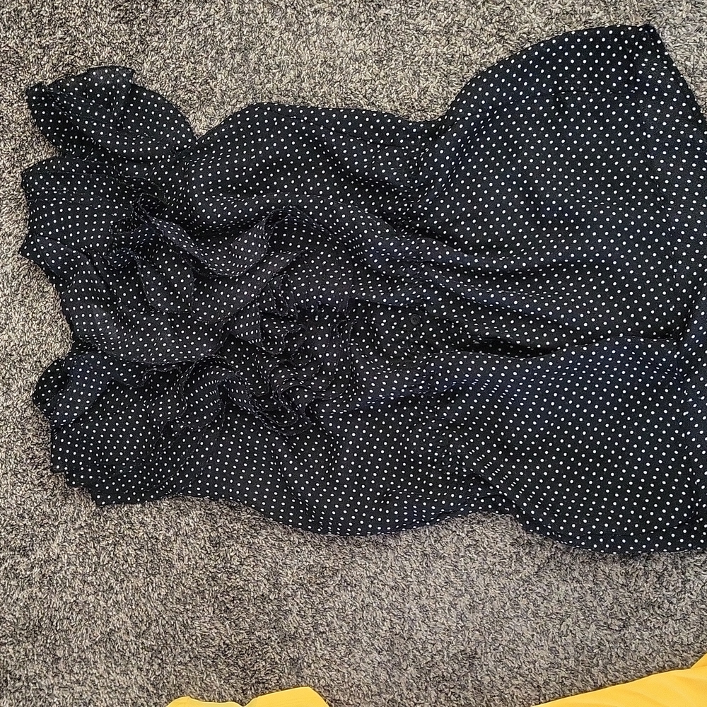 Women poka dot blouse